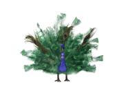 14 Colorful Regal Peacock Bird with Open Tail Feathers Christmas Decoration