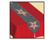 Club Pack of 12 Hollywood Printed Red Star Table Runner 6