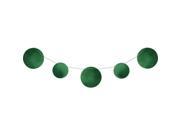Pack of 6 Green Circles Embossed Foil Party Banners 11