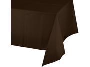 Club Pack of 24 Chocolate Brown Disposable Plastic Banquet Party Table Covers 108