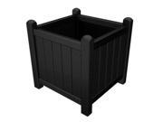 16 Recycled Earth Friendly Outdoor Garden Flower Planter Black