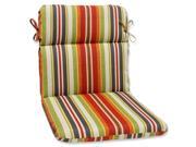 40.5 Cintas De CÃ­tricos Multicolor Striped Outdoor Patio Rounded Chair Cushion