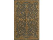 10 x 14 French Elegance Livid Blue Rusted Brown and Chocolate Hand Tufted Wool Area Throw Rug