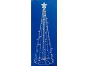 5 Multi Color LED Lighted Multi Function Outdoor Christmas Tree Yard Art