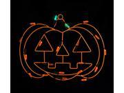 12 Battery Operated LED Lighted Pumpkin Halloween Window Silhouette Decoration