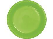 Club Pack of 240 Fresh Lime Green Disposable Plastic Party Banquet Plates 10.25