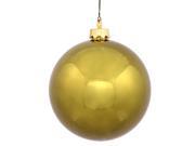 Shiny Olive Green Shatterproof Christmas Ball Ornament 2.4 60mm