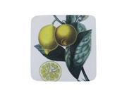 Pack of 8 Absorbent Antique Style Lemon Fruit Slice Cocktail Drink Coasters 4