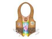Club Pack of 24 Plastic Hippie Vests