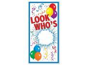 Club Pack of 12 Birthday Themed Look Who s Door Cover Party Decorations 5