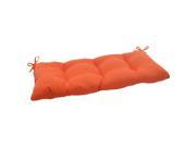 44 Orange Sunrise Outdoor Patio Tufted Loveseat Cushion