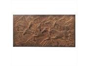 Pack of 2 Antique Style Distressed Finish Copper Galloping Horses Wall Art Decorations 42