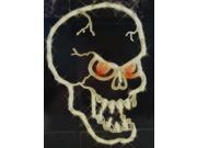 16 Lighted Halloween Spooky Skull Window Silhouette Decoration