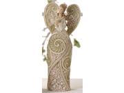 9 Embellished Rose Blossom Victorian Angel With Star Figure