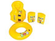 4 Piece Inflatable Yellow Swim Kid Children s Swimming Pool Float Learning Set