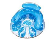 48.5 Blue Water Pop Circular Inflatable Swimming Pool Lounger