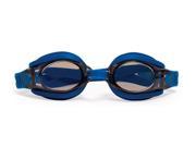 7 Silicone Sport Fitness Blue Goggles Swimming Pool Accessory for Juniors Teens and Adults