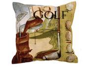 17 Vintage Golf Sports Decorative Throw Pillow