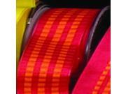 Red and Yellow Blocks Taffeta Wired Craft Ribbon .875 x 54 Yards