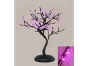 18 Asian Fusion Battery Operated LED Lighted Bonsai Floral Blossom Tree Pink