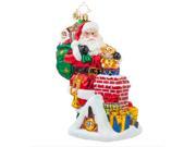 Christopher Radko Glass A Spectacular Entrance Santa Claus Christmas Ornament 1017752