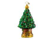 Christopher Radko Glass O Christmas Tree Holiday Ornament 1016310