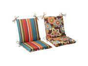 36.5 Tahitian Chocolate Outdoor Patio Reversible Squared Chair Cushion