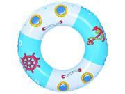 30 Blue and White Boat and Anchor Inflatable Swimming Pool Inner Tube Ring Float