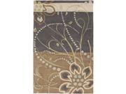 4 x 6 Aphrodite Light Gray and Brown Hand Tufted Wool Area Throw Rug