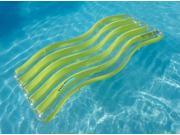 74 Water Sport Lime Green Wave Inflatable Pool Float Lounge with Connectors