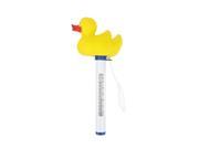 9.75 Yellow Floating Rubber Ducky Swimming Pool Thermometer with Cord
