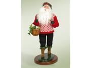 19 Collectible Handcrafted Deck the Halls Santa Claus Caroling Christmas Figure