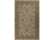 9.75 Claudius Asparagus Green and Gray Hand Tufted Wool Round Area Throw Rug