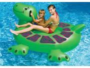 75 Water Sports Inflatable Swimming Pool Giant Sea Turtle Ride On Raft