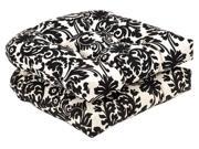 Pack of 2 Outdoor Patio Furniture Wicker Chair Seat Cushions Dramatic Damask