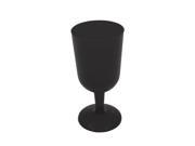Club Pack of 96 Form Function Black Disposable Plastic Party Wine Glasses 5 oz.