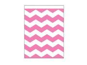 Club Pack of 120 Candy Pink and White Chevron Striped Large Decorative Paper Party Treat Bags 8.75