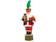 Christopher Radko Glass Drum Major Santa Nutcracker Christmas Ornament 1017558