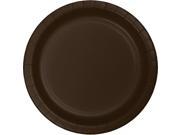 Club Pack of 240 Chocolate Brown Disposable Paper Party Luncheon Plates 7