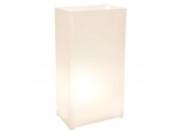 Club Pack of 12 Traditional White Plastic Patio Decor Luminaires Bags 11