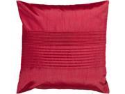 22 Venetian Red Tuxedo Pleats Decorative Throw Pillow