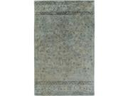 8 x 11 Antheias Medley Moss Green and Charcoal Gray Area Throw Rug