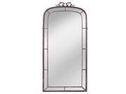 43.75 Varese Italian Inspired Black Distressed Finish Window Wall Mirror