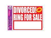 Club Pack of 12 Divorced! Ring For Sale Peel N Place Cutout Decorations 17