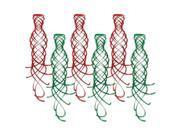 Club Pack of 36 Fun Festive and Exciting Green and Red Shimmering Whirl Hanging Decorations 20