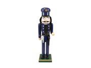 14 Decorative Wooden Christmas Nutcracker Police Officer