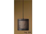 9 Brown Antiqued Detailed New Orleans Inspired Mini Ceiling Light Fixture