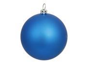 Matte Lavish Blue UV Resistant Commercial Shatterproof Christmas Ball Ornament 6 150mm