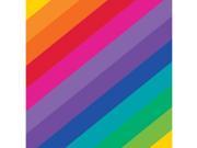 Pack of 192 Rainbow 2 Ply Disposable Paper Party Beverage Napkins 5