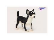Pack of 3 Life like Handcrafted Extra Soft Plush Black and White Chihuahua Stuffed Animals 10.5